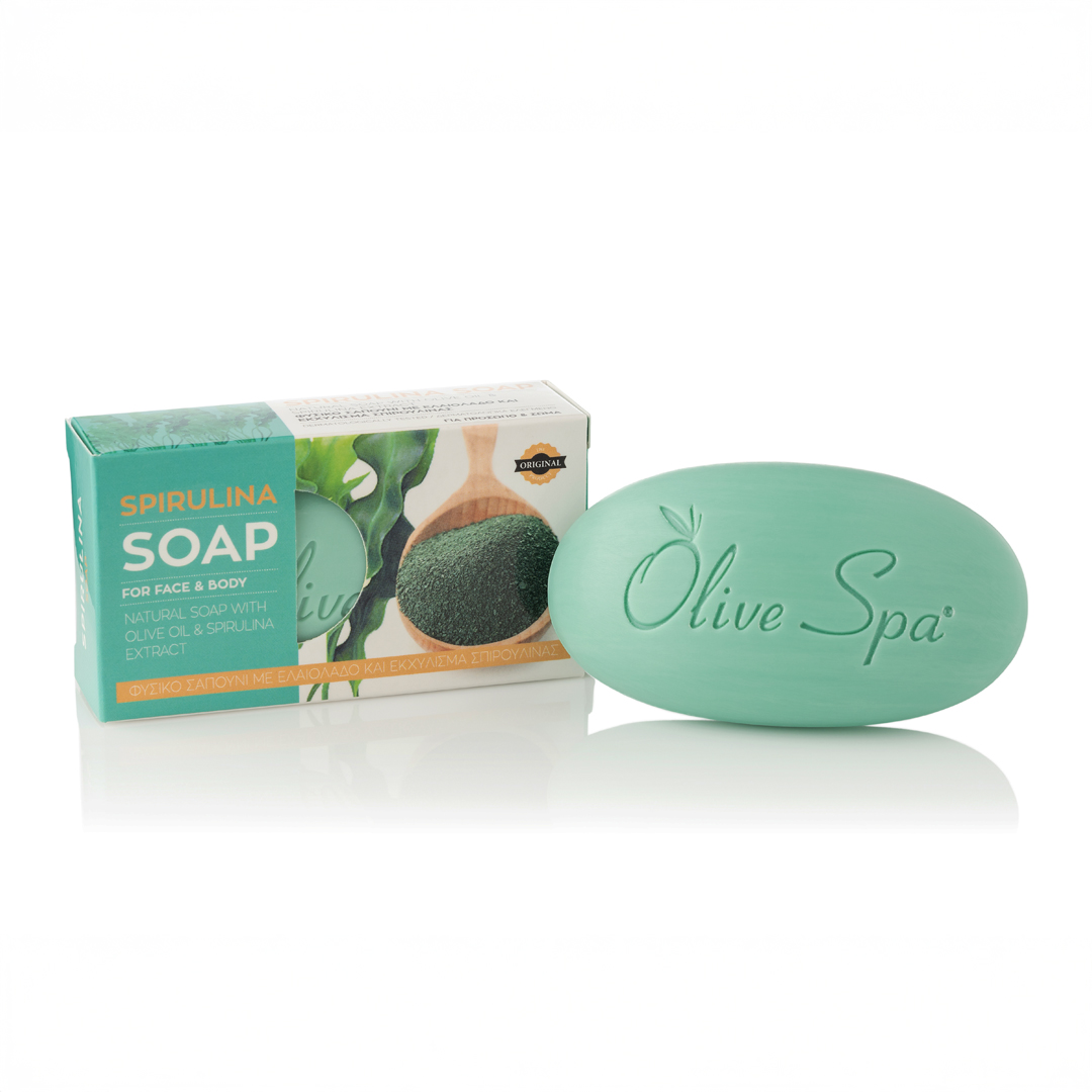 Soap with Olive Oil and Spirulina Extract - Image 1