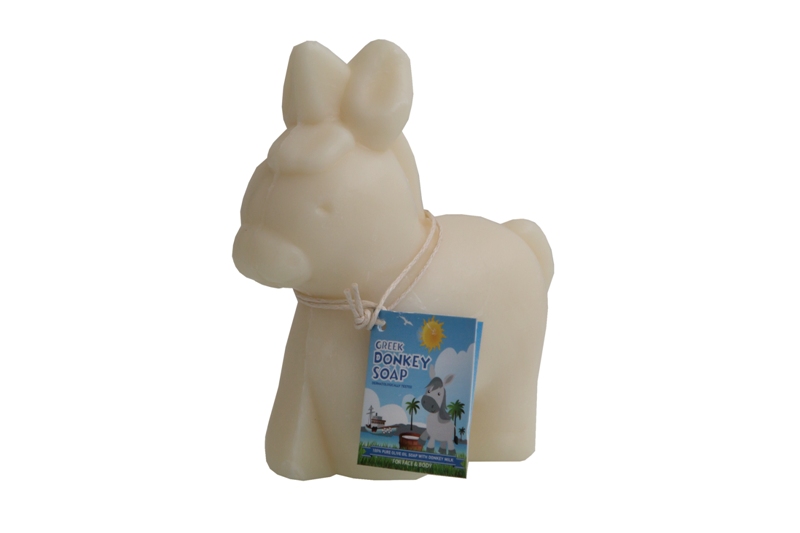 Donkey Milk Soap in donkey shape – White - Image 1