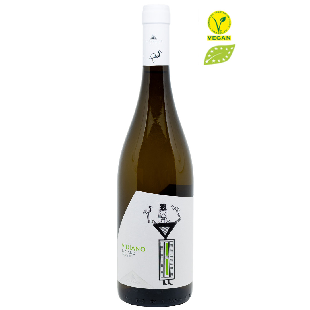 White dry wine " Vidiano" - Image 1