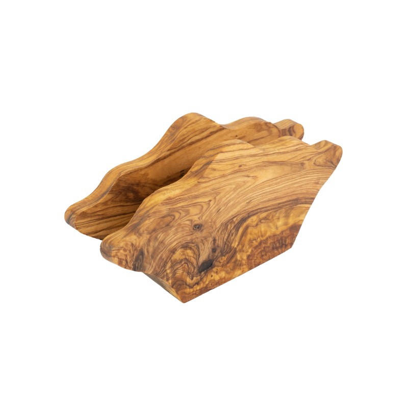 Handmade Wooden Napkin Holder made of Olive Wood. - Image 1